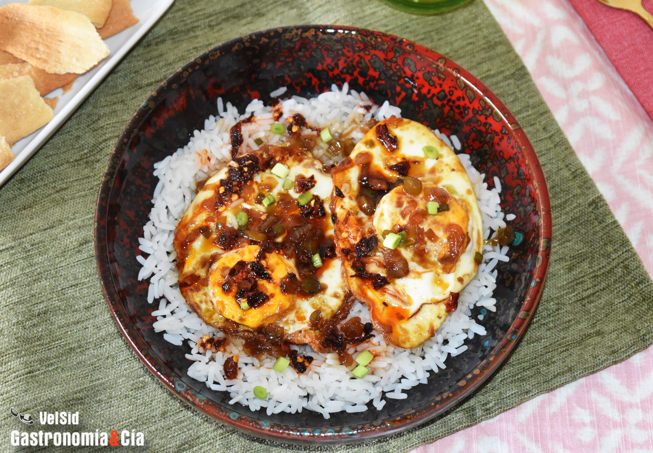 Receta de huevos con salsa de soja dulce