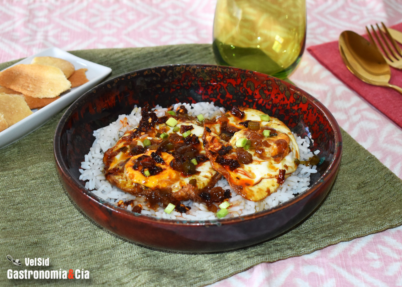 Receta de huevos con salsa de soja dulce