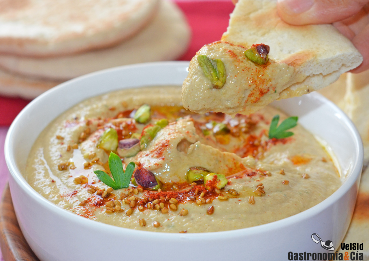 Receta de hummus suave de calabacín