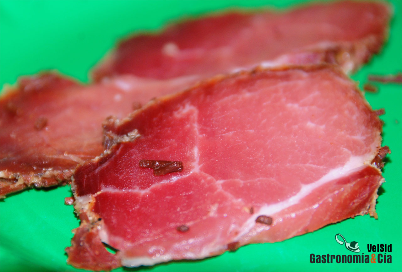 Jamón curado con sabores 
