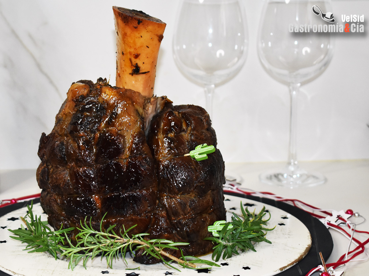 Jarrete de ternera glaseado