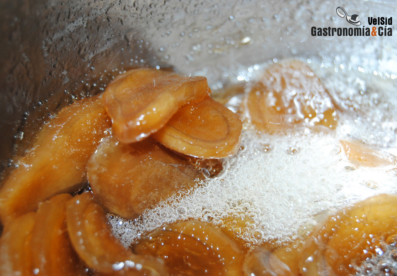 Cómo hacer jengibre confitado