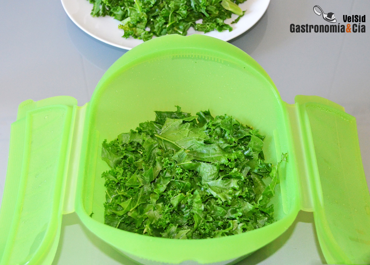 Cómo preparar kale en un minuto