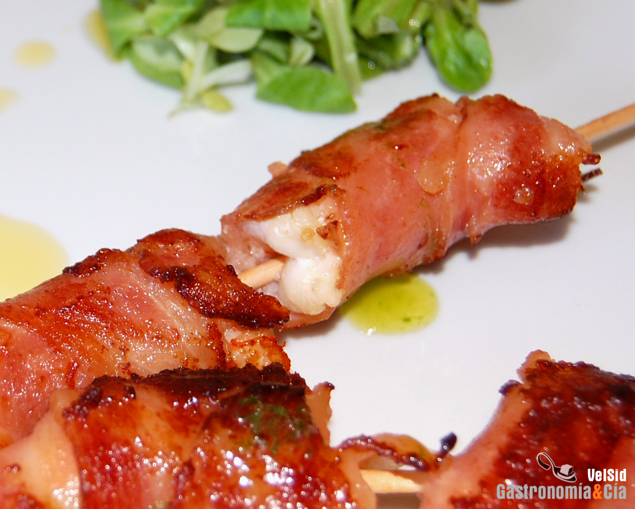 Langostinos crujientes con aceite aromático