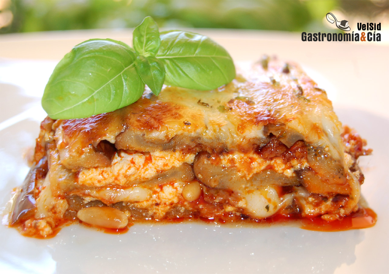 Receta de Lasaña de berenjena y sobrasada