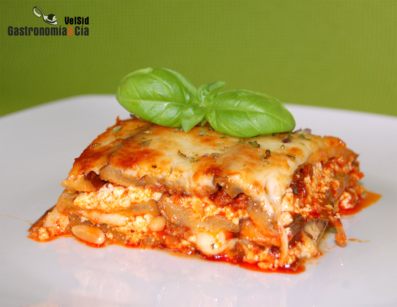 Receta de Lasaña de berenjena y sobrasada