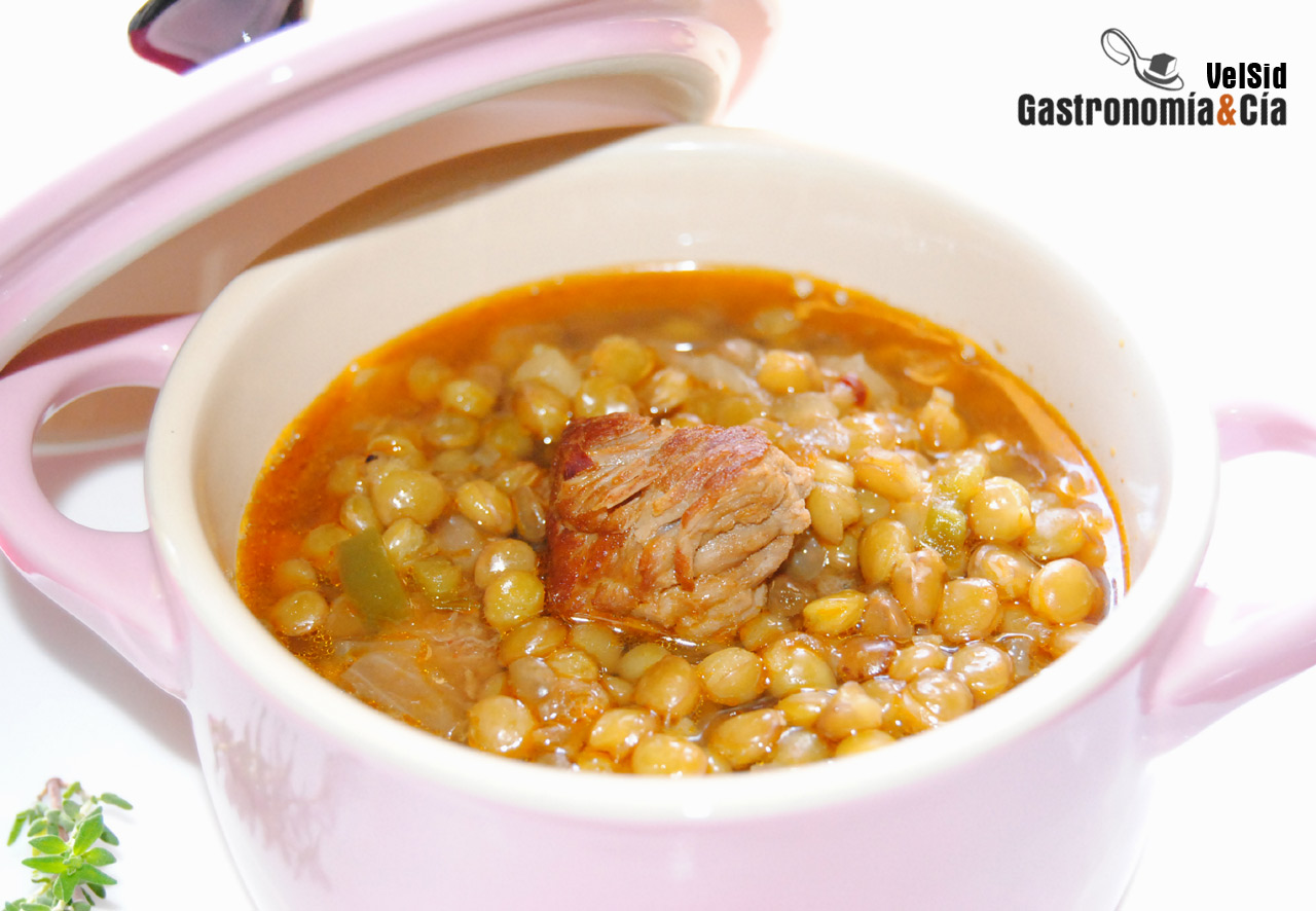 Lentejas con carne de ternera