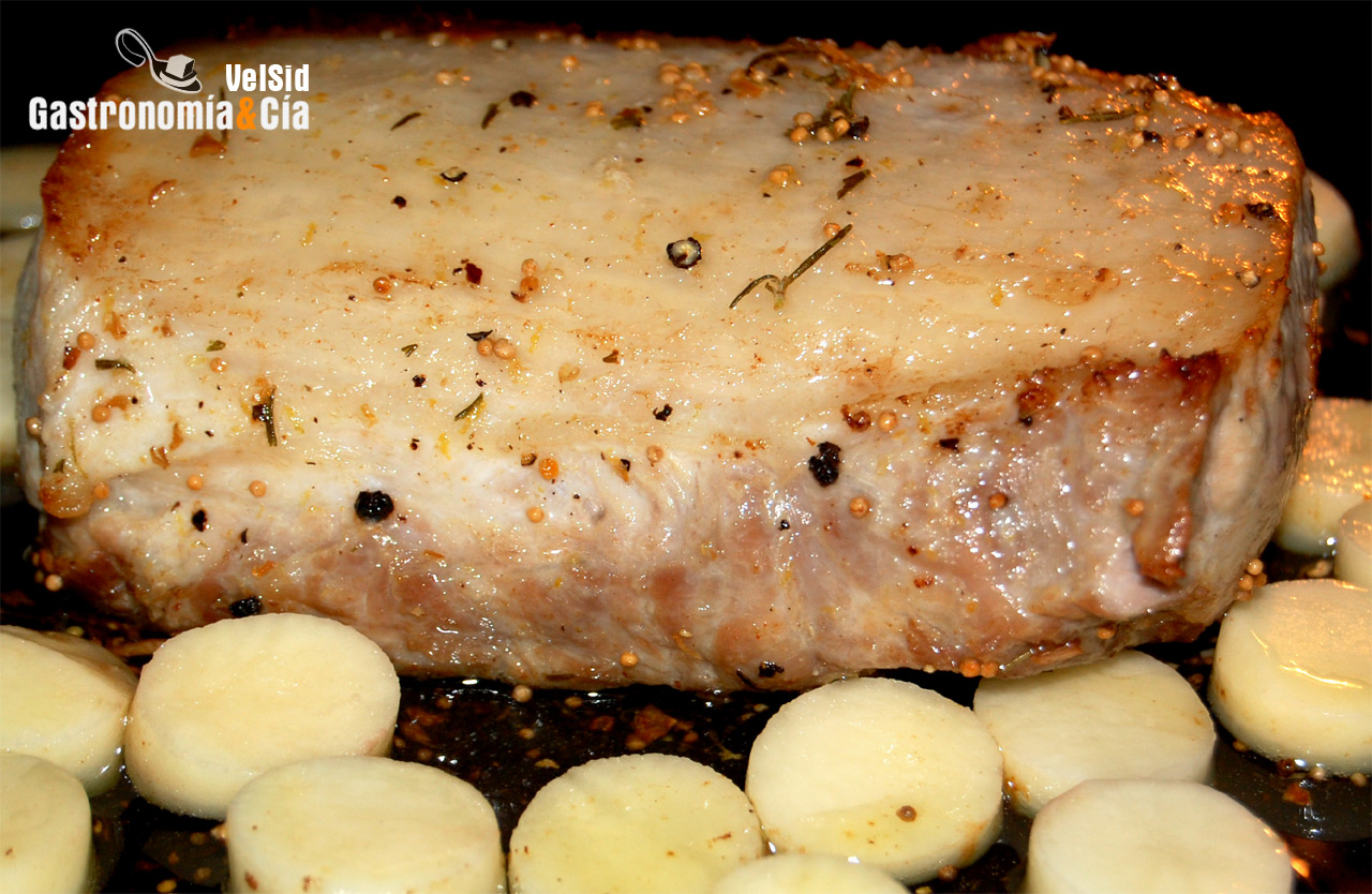 Lomo al horno con patatas