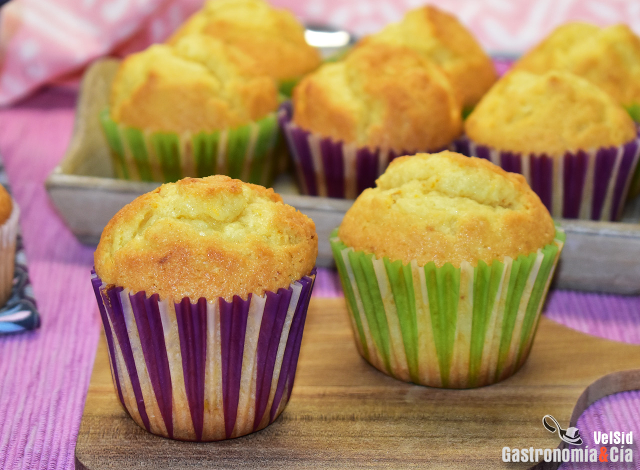 Receta de magdalenas sin lácteos