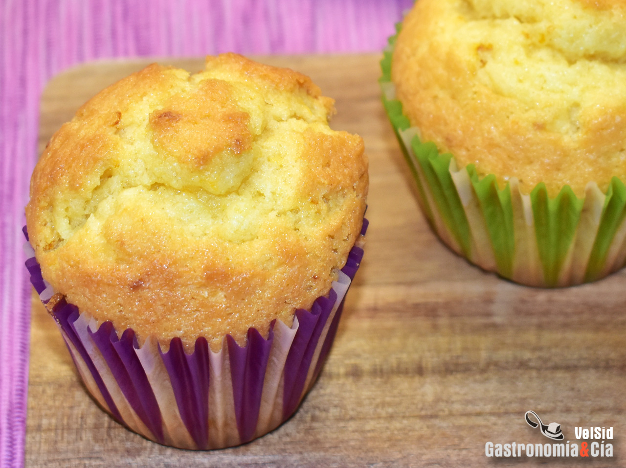 Receta de magdalenas sin lácteos