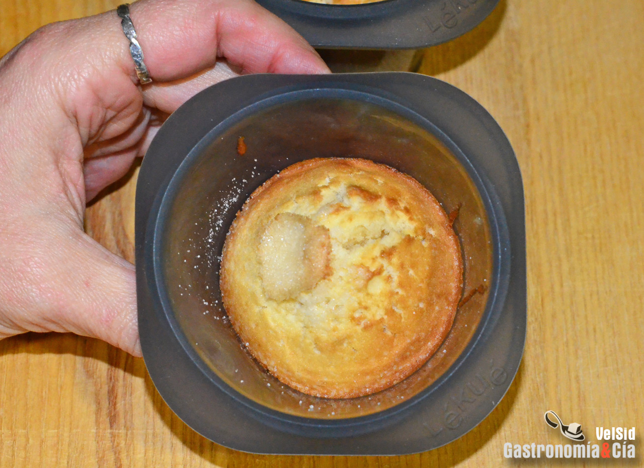 Magdalenas con mantequilla