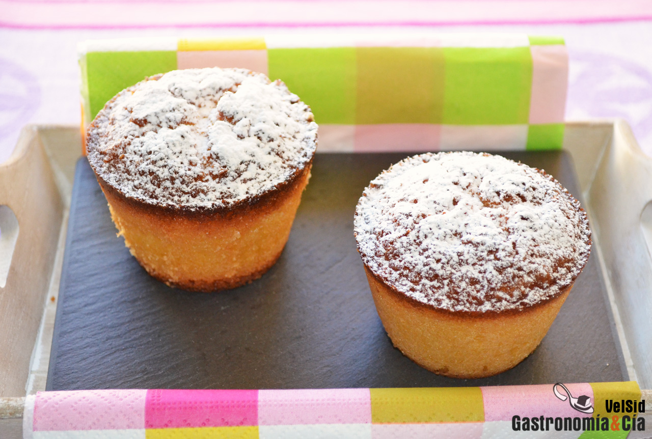 Magdalenas de naranja y azahar