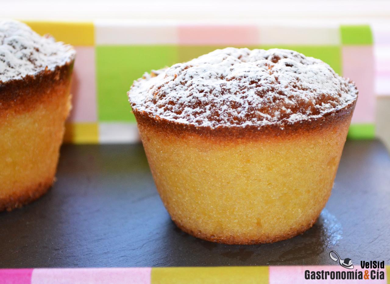 Magdalenas de naranja y azahar