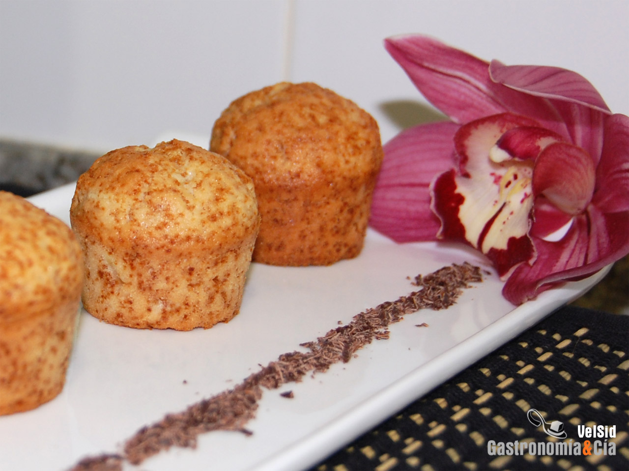 Magdalenas de piña y coco