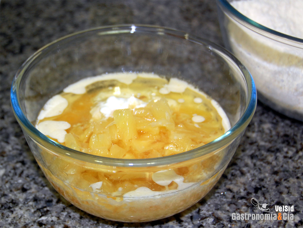 Magdalenas de piña y coco