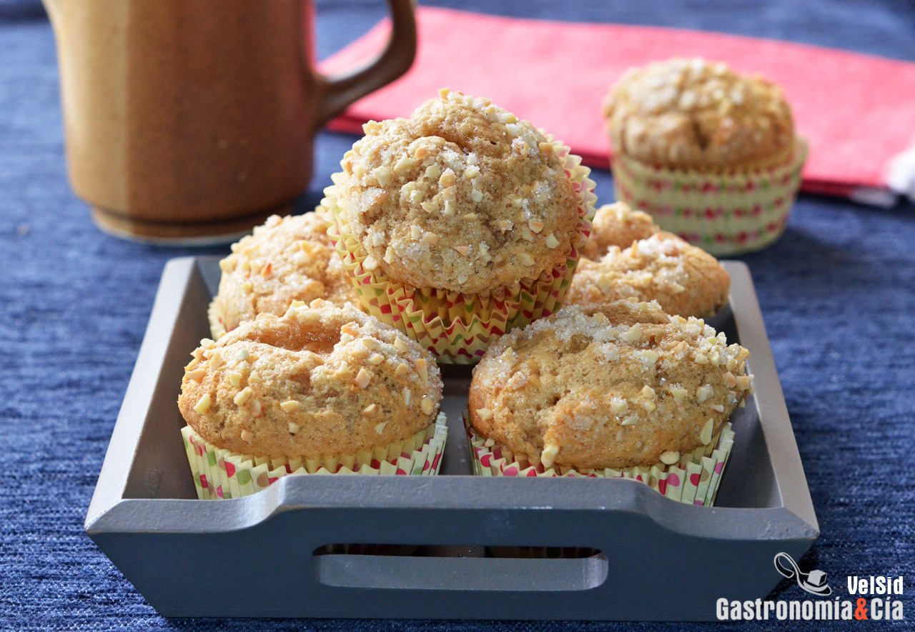 Receta de magdalenas caseras con almendra