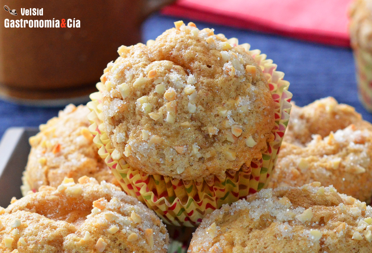 Receta de magdalenas caseras con almendra