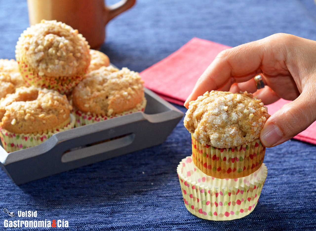 Receta de magdalenas caseras con almendra