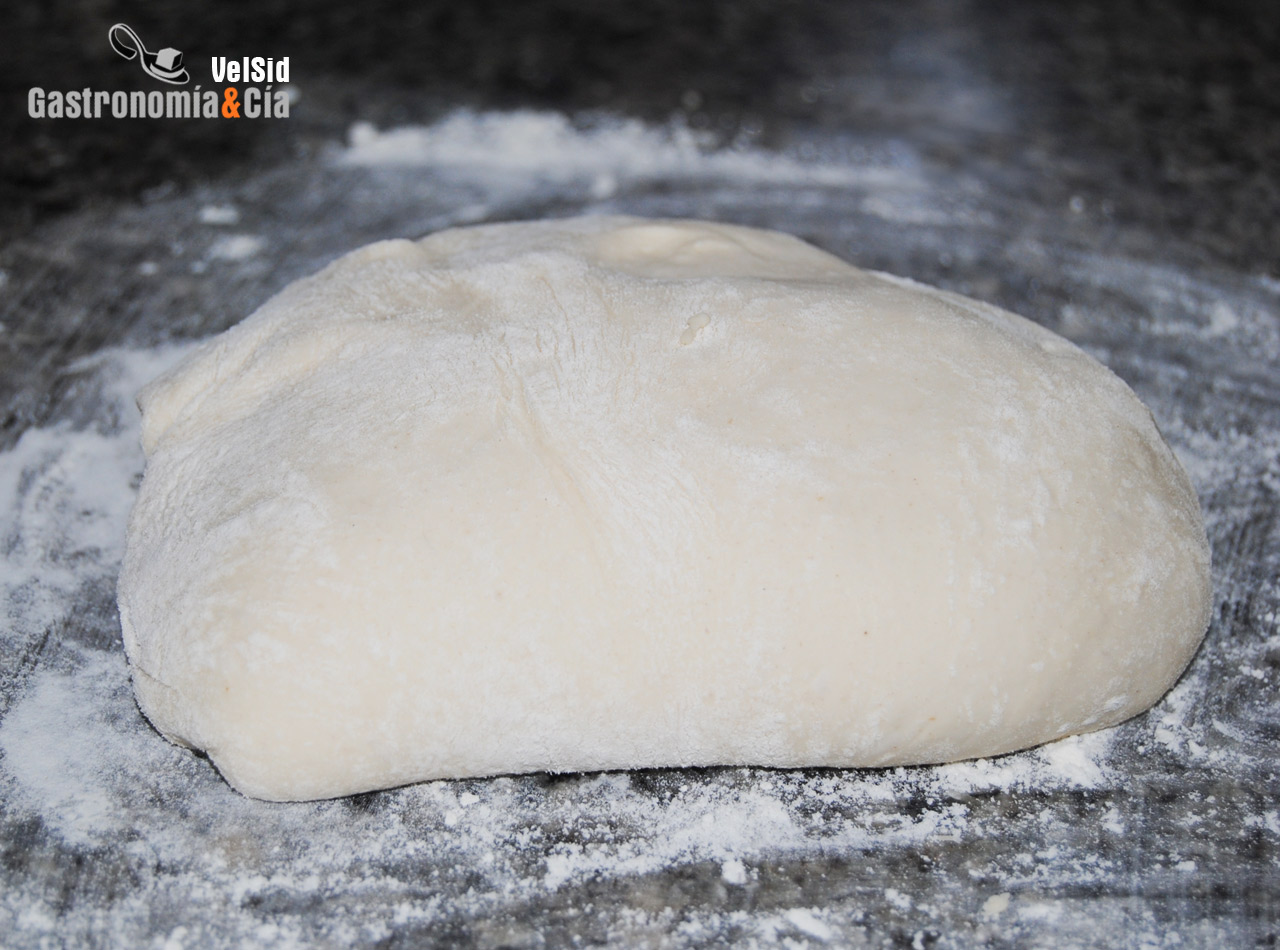 Masa de pizza con levadura natural