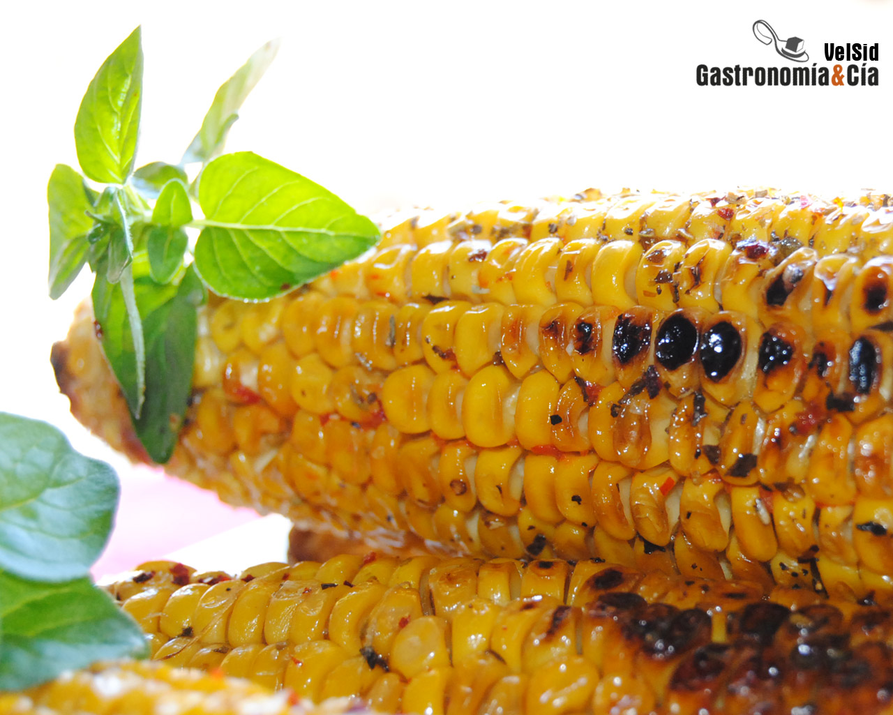 Mazorcas de maíz con sambal 