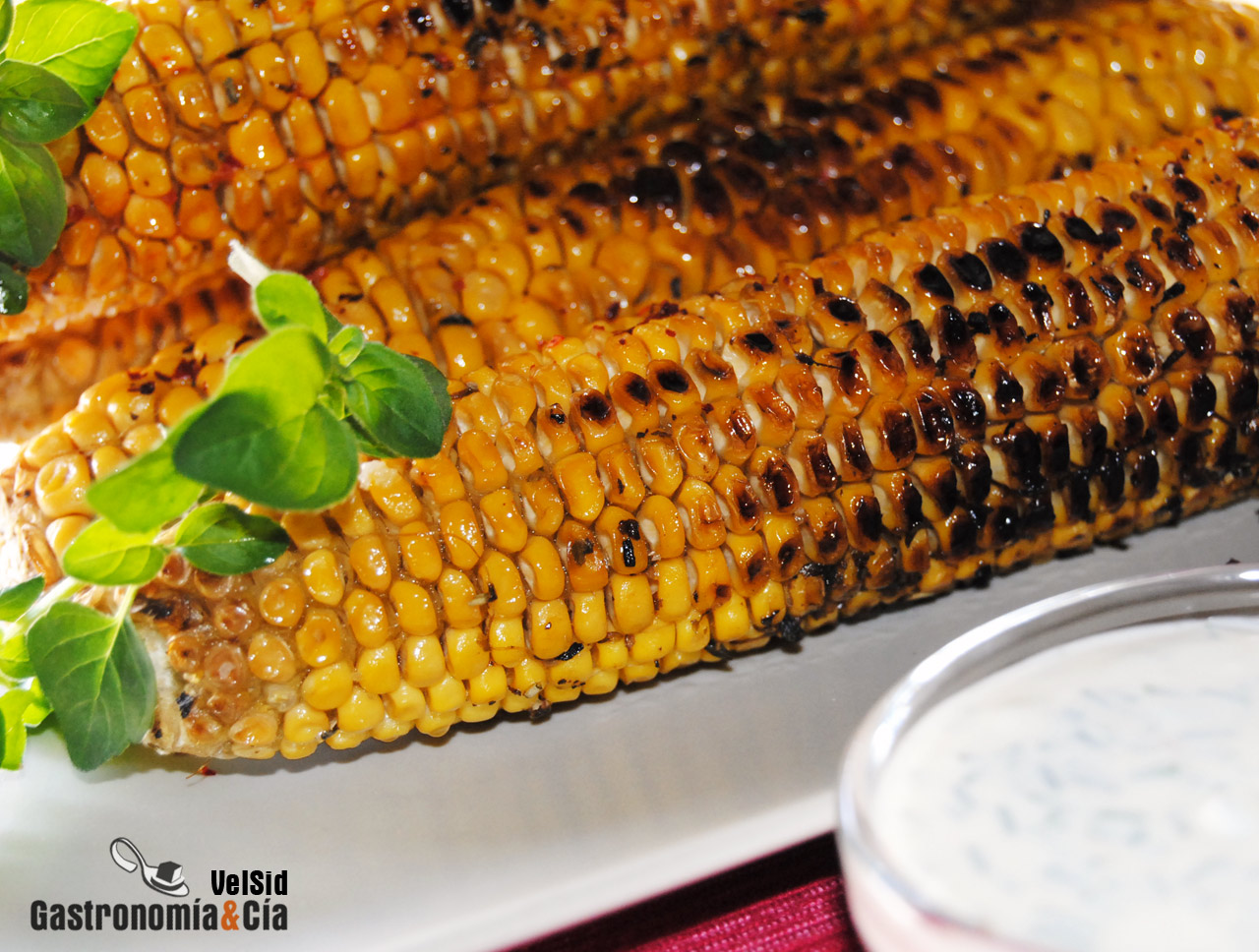 Mazorcas de maíz con sambal 