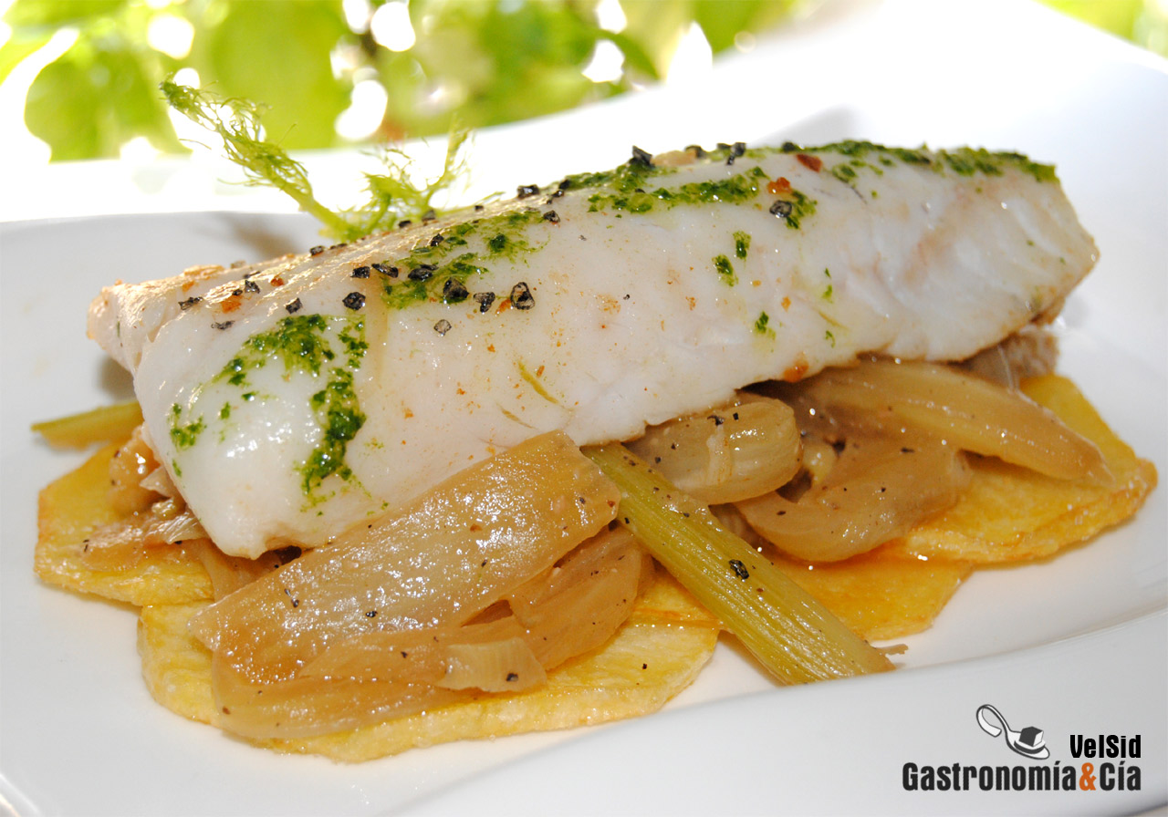 Receta de Merluza con hinojo y miso