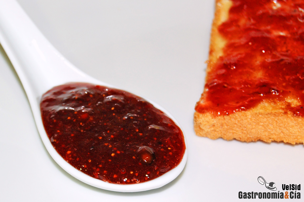 Mermelada de fresas a la pimienta