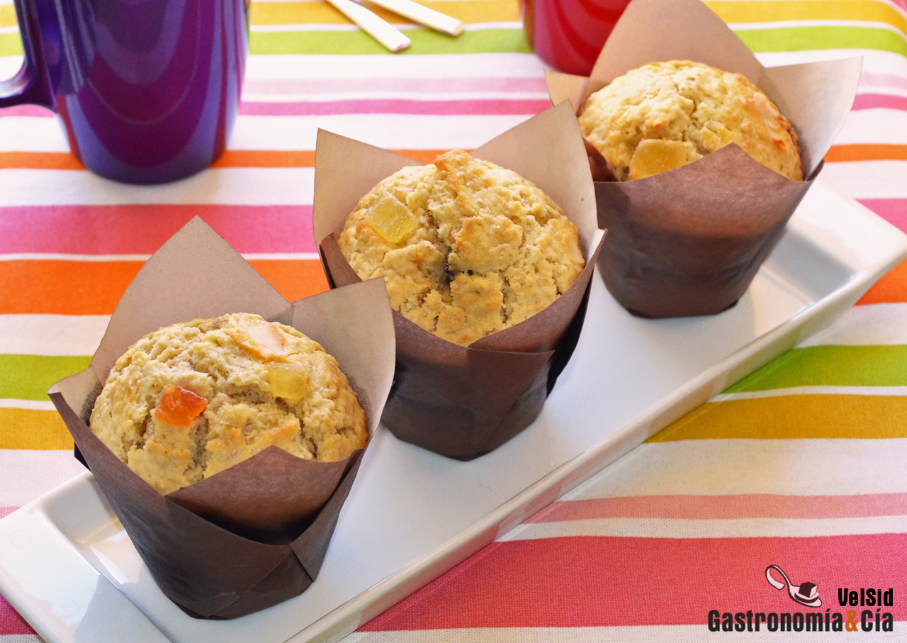 Receta de Muffins con copos de avena