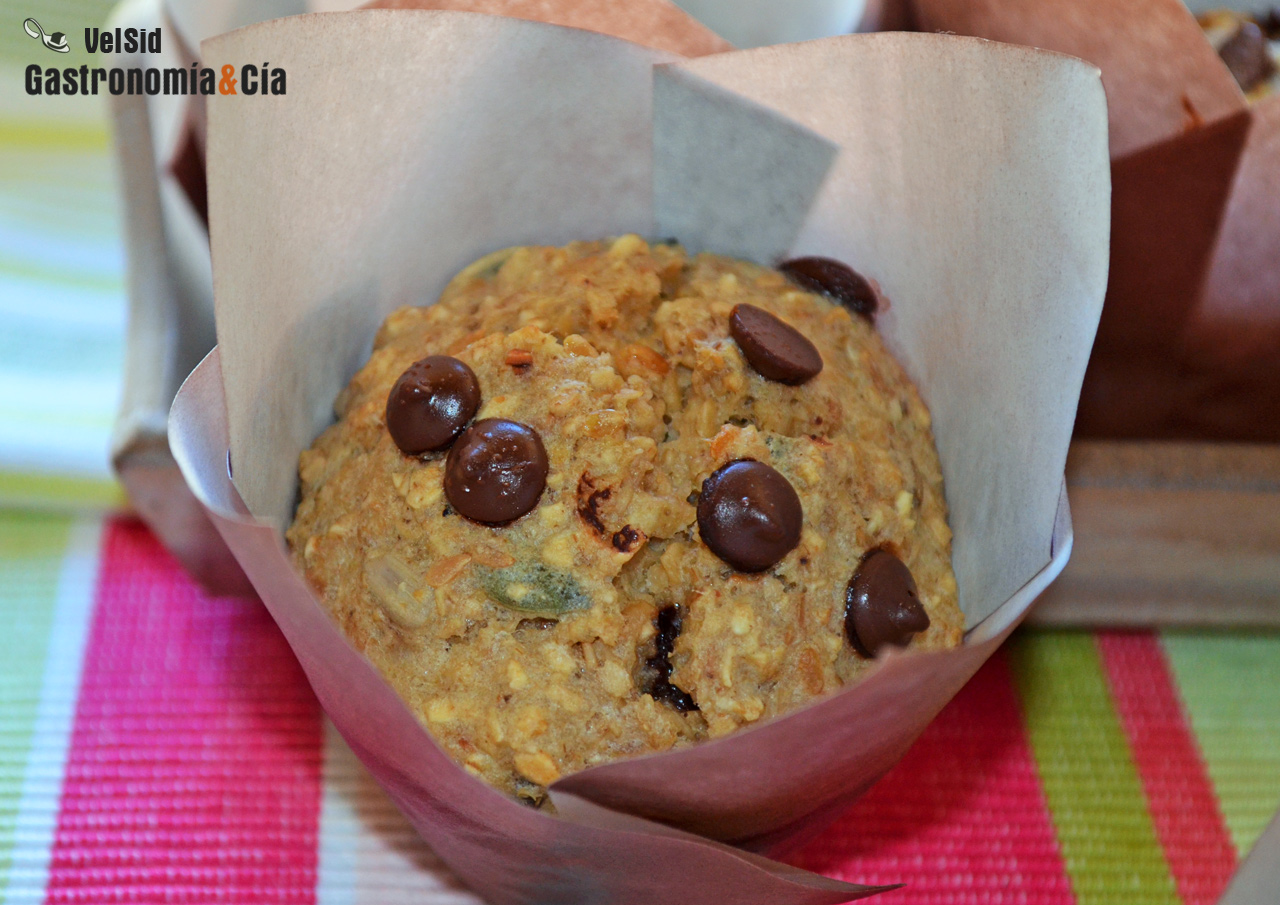 Receta de Muffins de avena y plátano