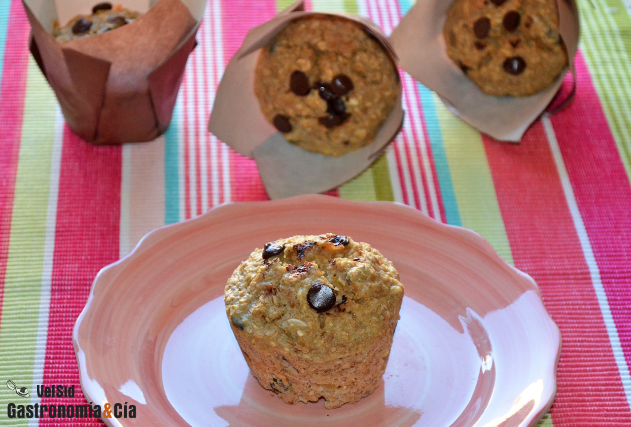 Receta de Muffins de avena y plátano