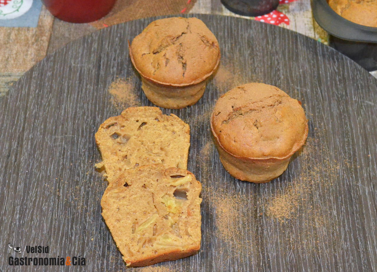 Muffins de manzana y canela