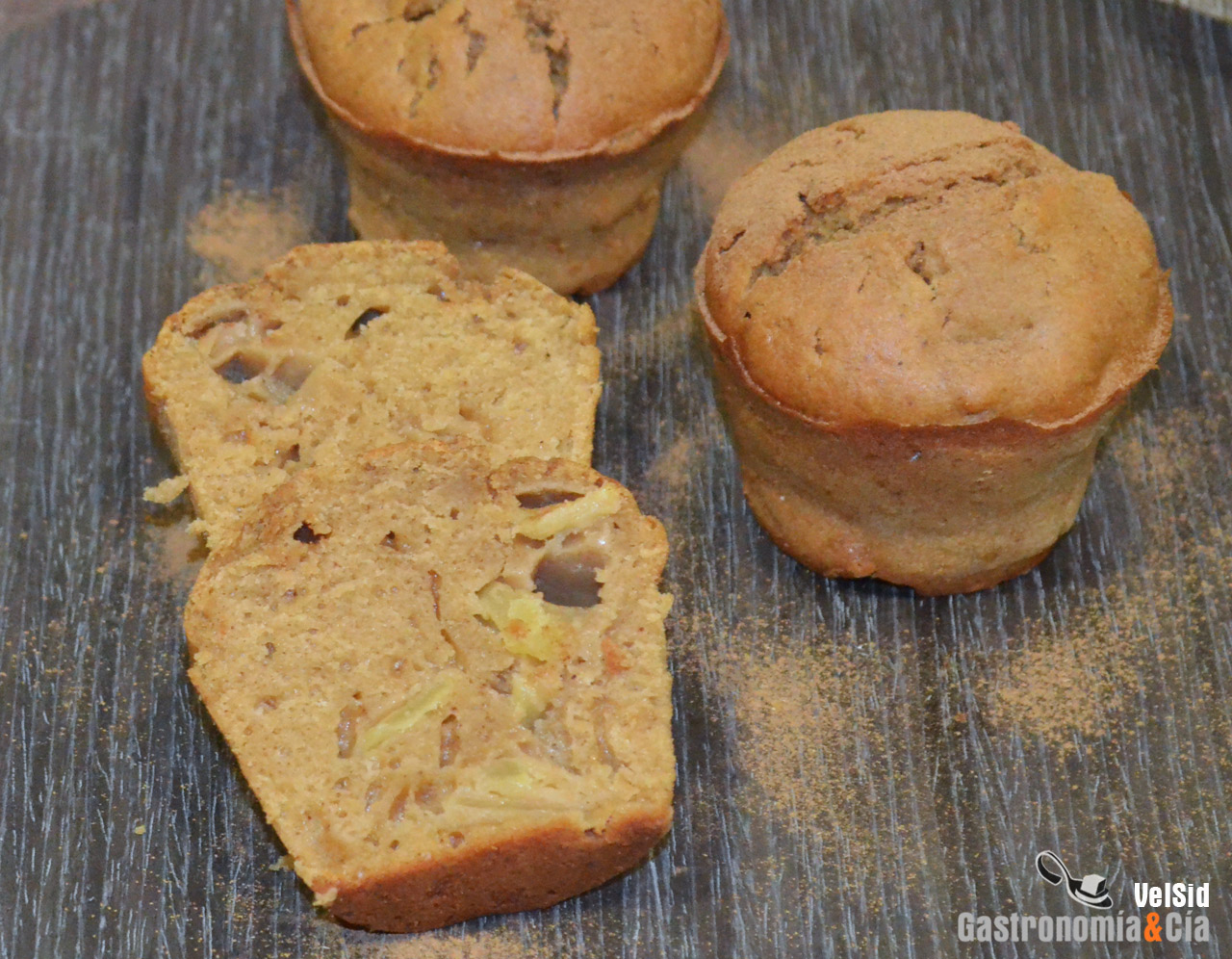 Muffins de manzana y canela