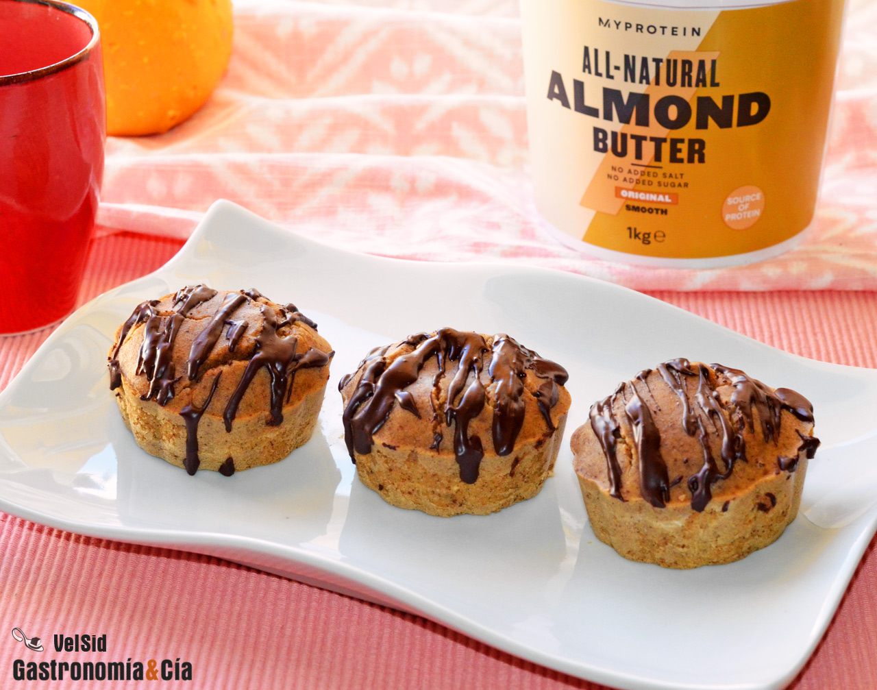 Muffins de almendra y chocolate