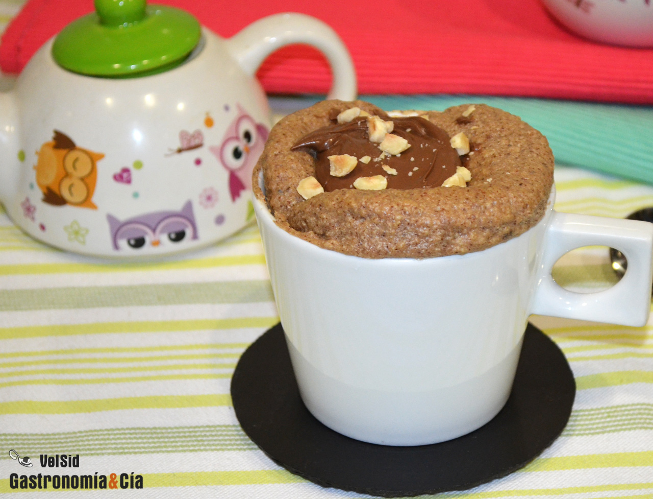 Mugcake de avellanas