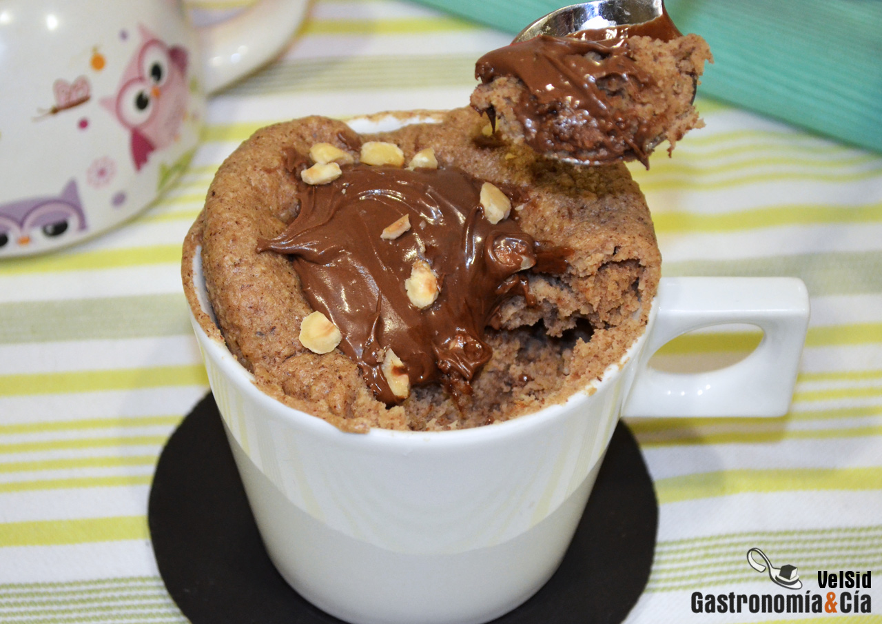 Mugcake de avellanas