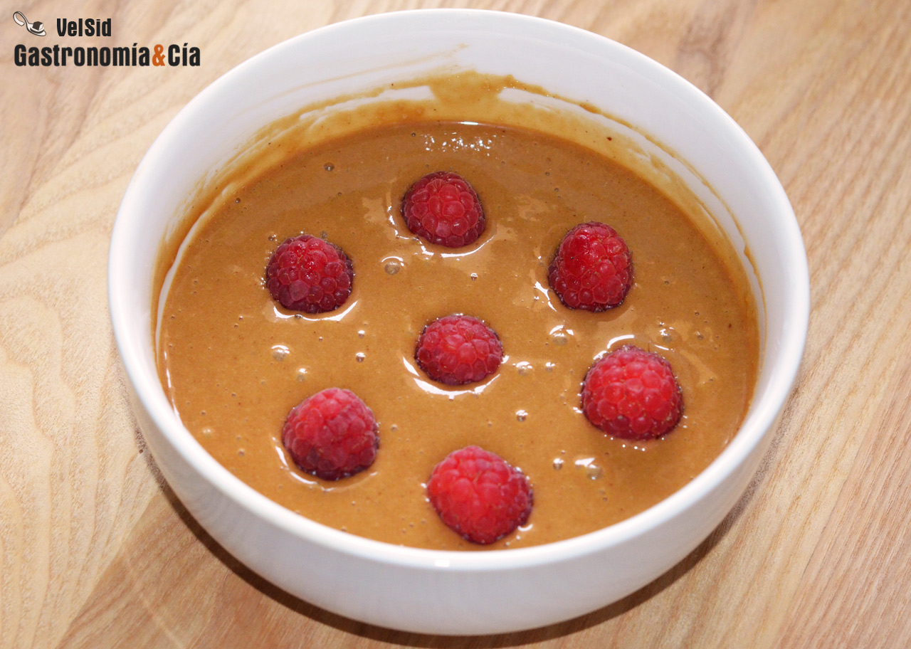 Mugcake de frutos rojos sin gluten