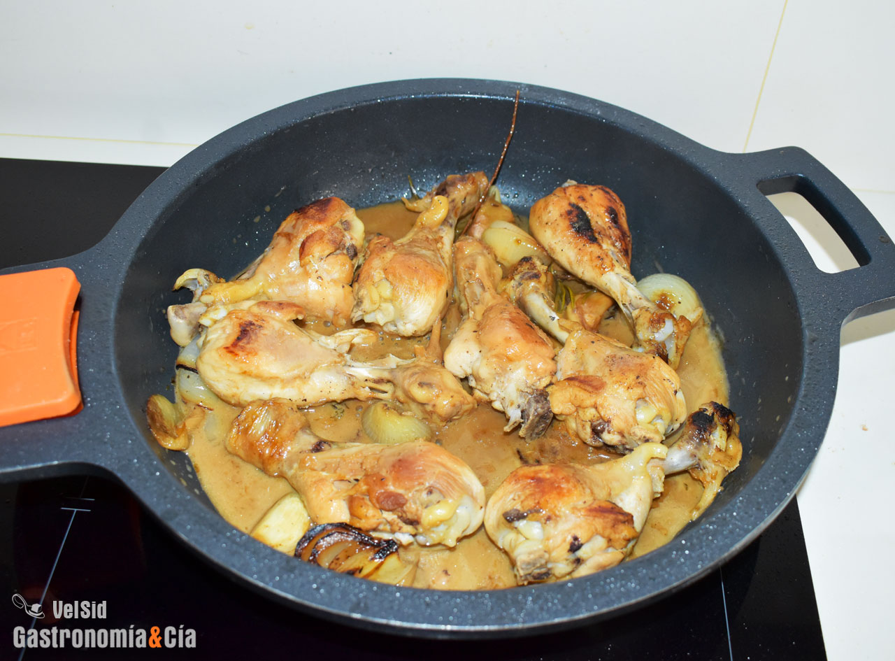 Muslitos de pollo al Jerez