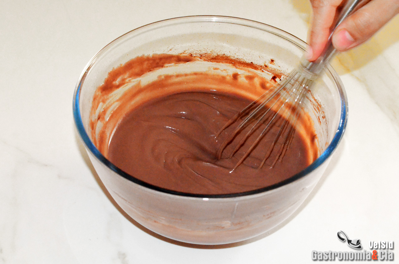 Natillas de chocolate en el microondas