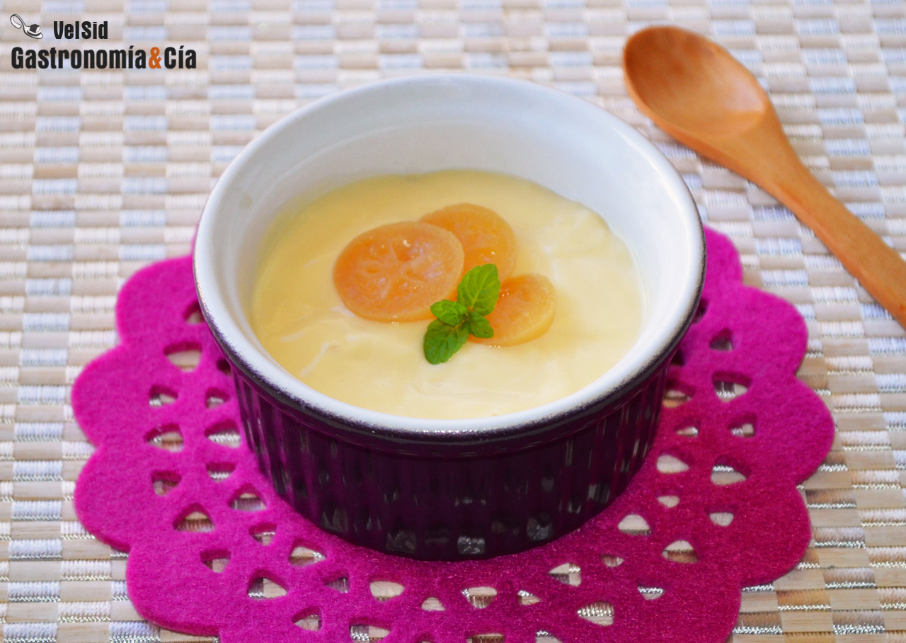 Natillas de naranja y cardamomo
