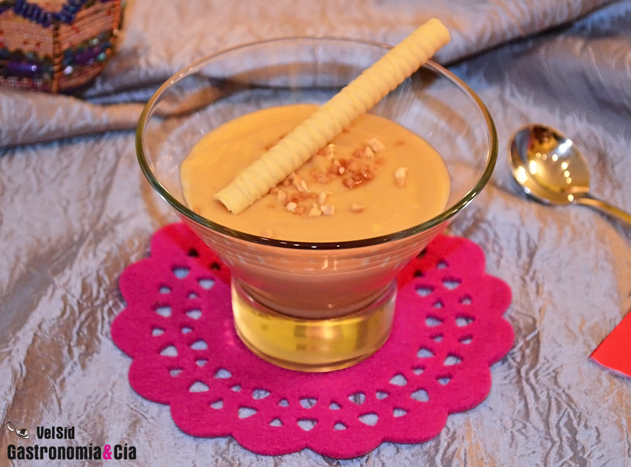 Natillas de turrón de Jijona