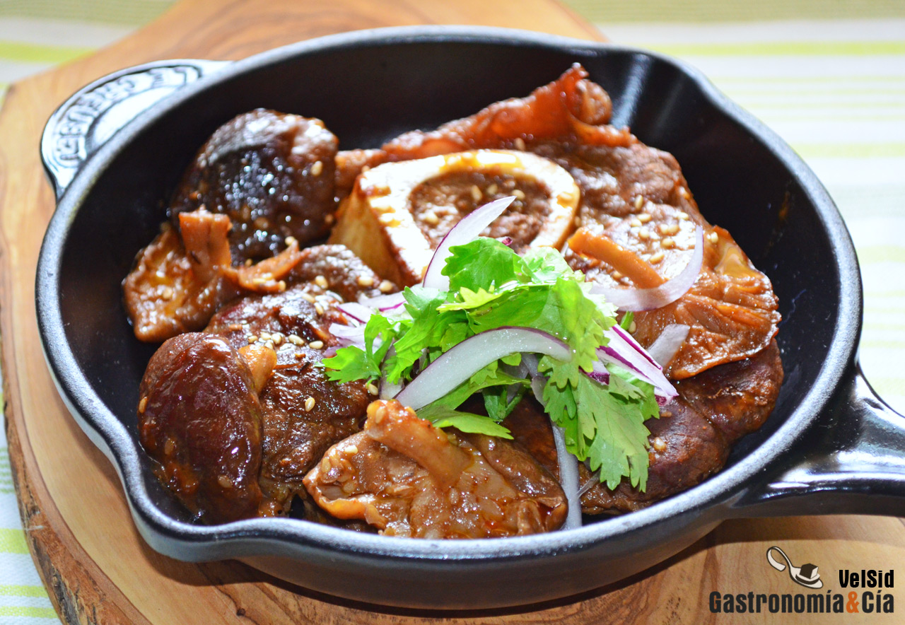 Ossobuco de ternera a la cazuela con samjang