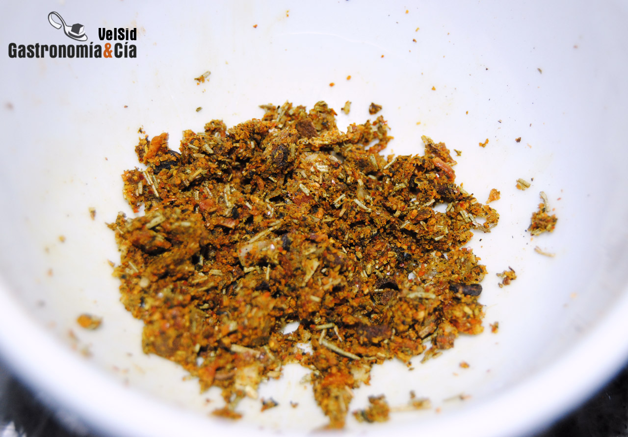 Paletilla de cordero al horno con especias picantes