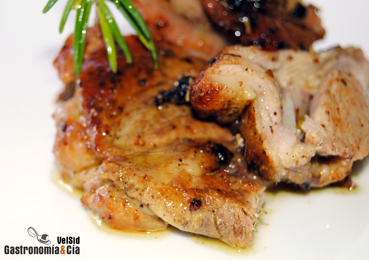 Paletilla de cordero al horno con especias picantes