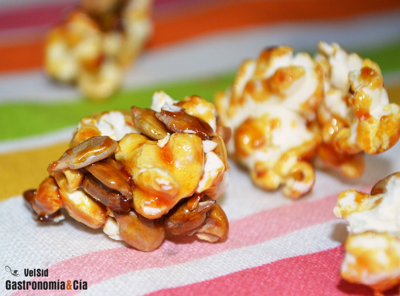 Palomitas de maíz dulces con pipas