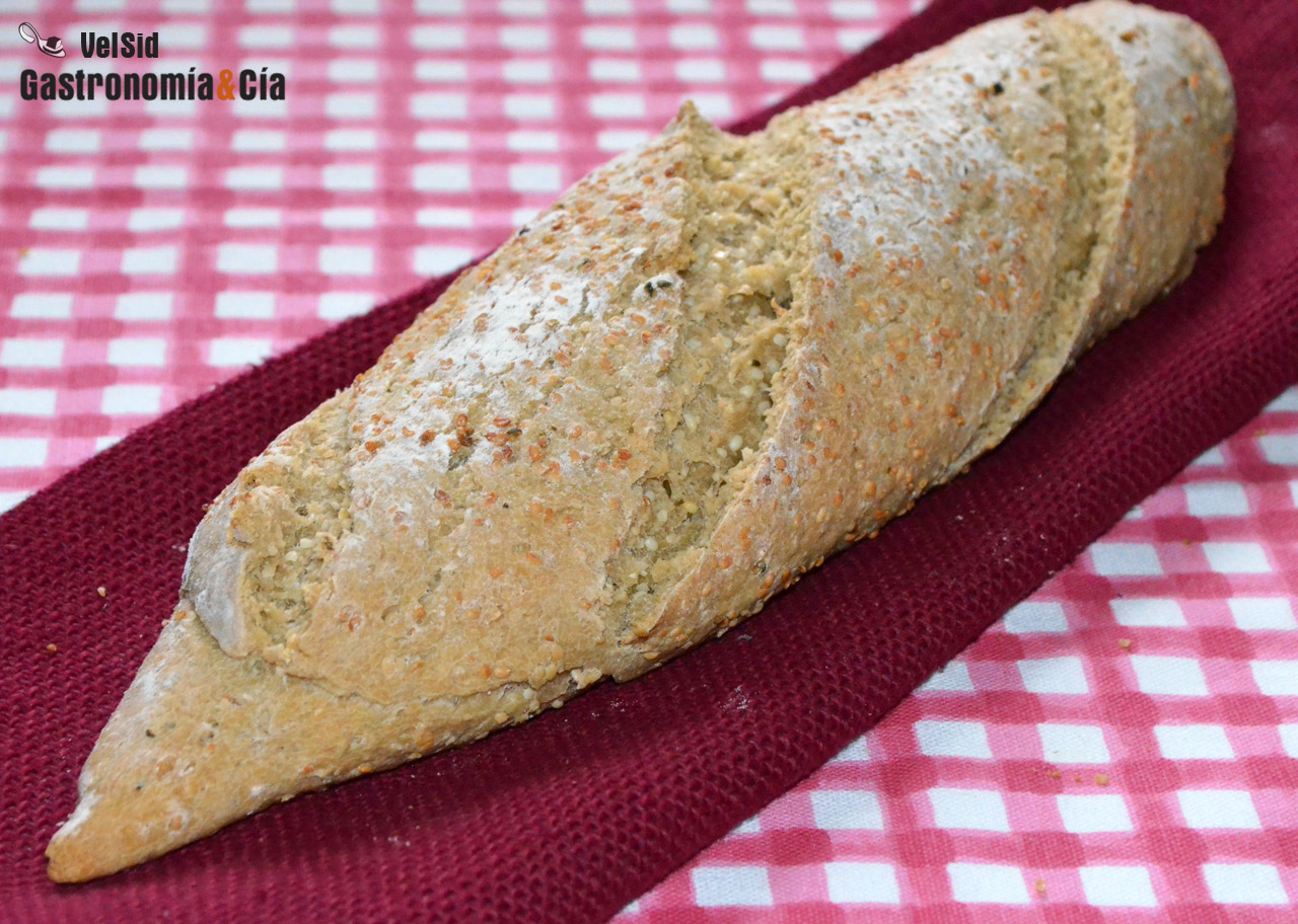 Receta de pan con avena y semillas de cáñamo