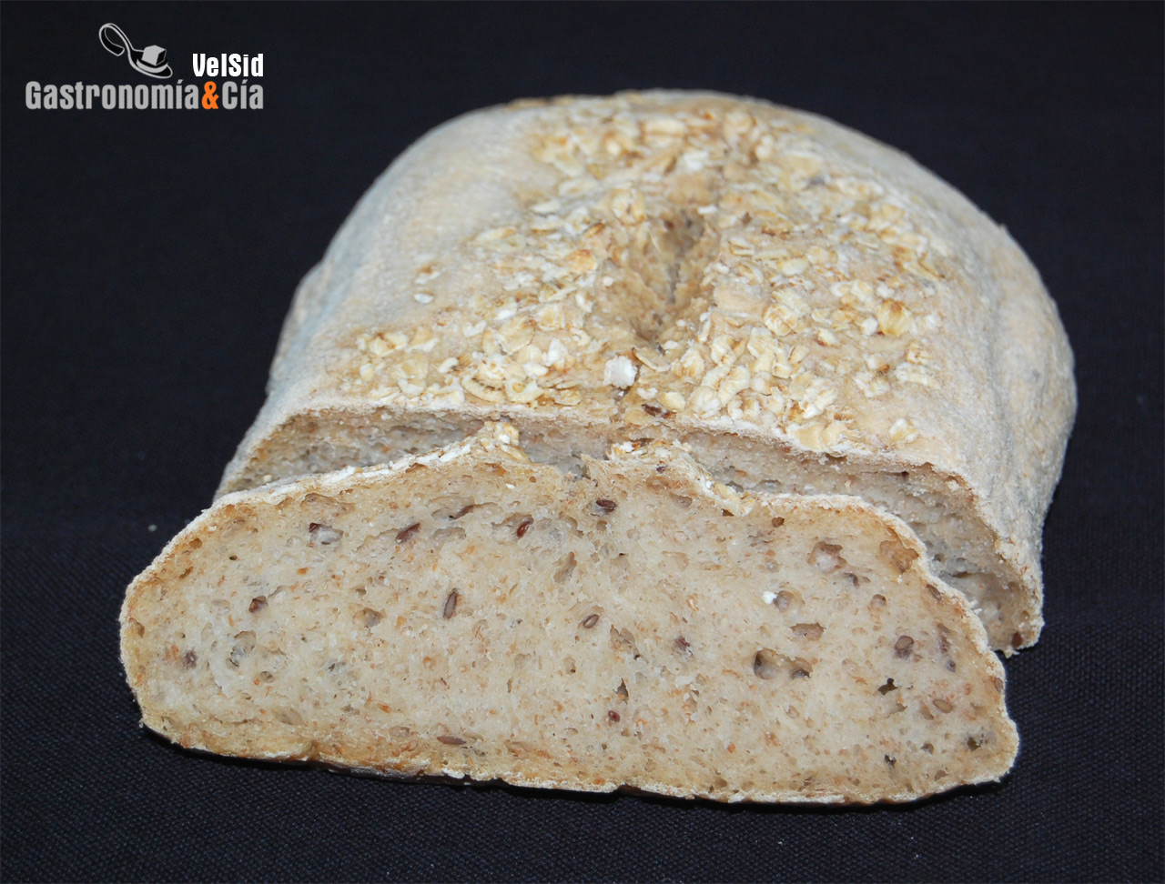 Pan de avena y linaza