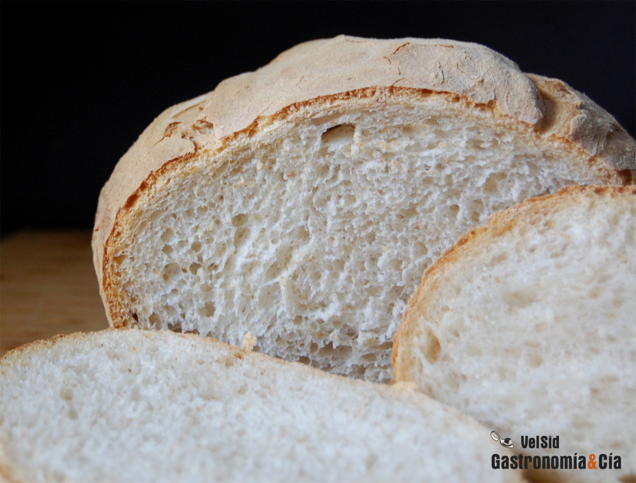 Pan blanco con masa madre de centeno