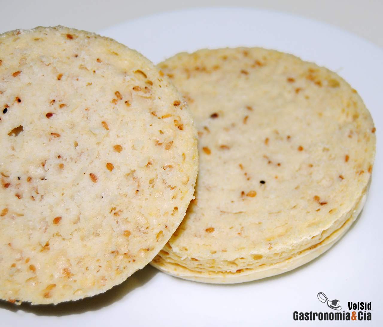 Pan de hamburguesa en microondas