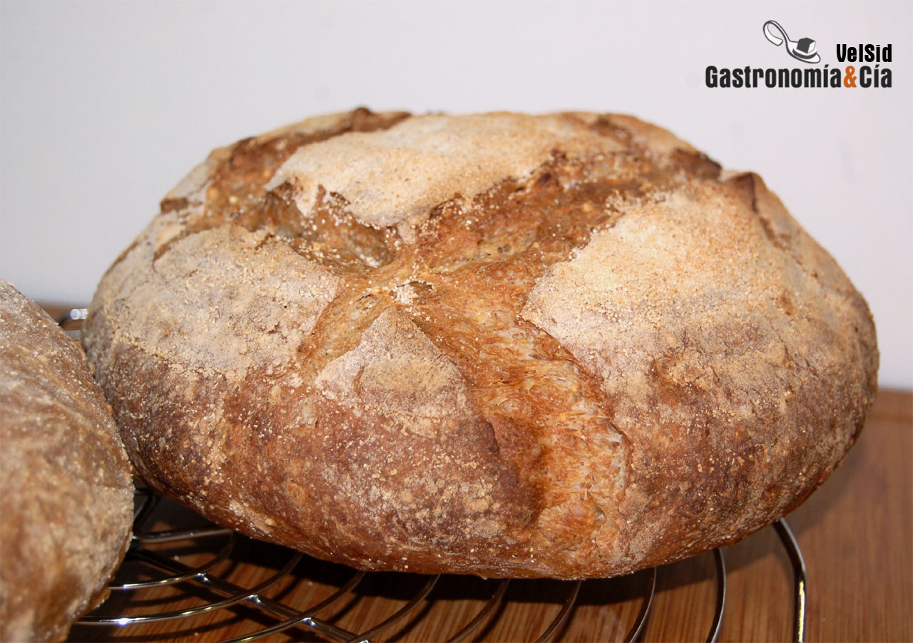 Pan con harina de centeno, pipas, linaza y mijo