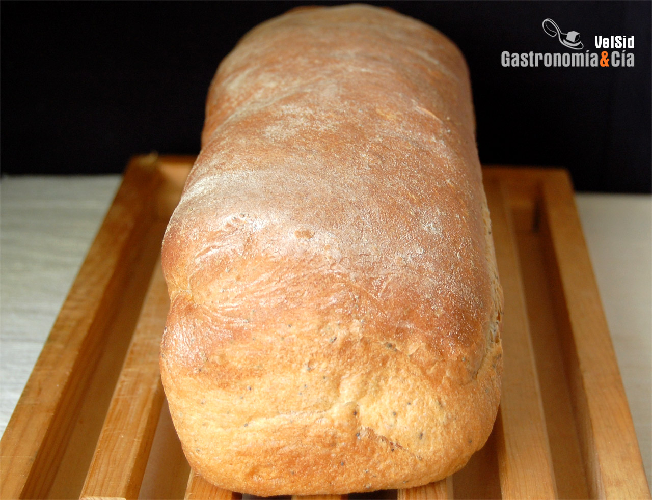 Pan de molde con semillas de amapola
